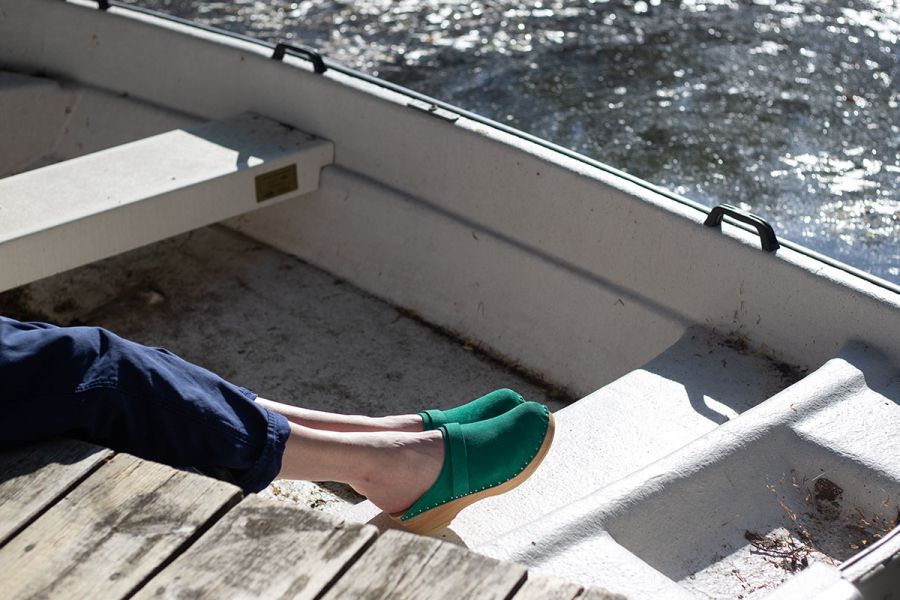 Da Vinci Emerald Suede